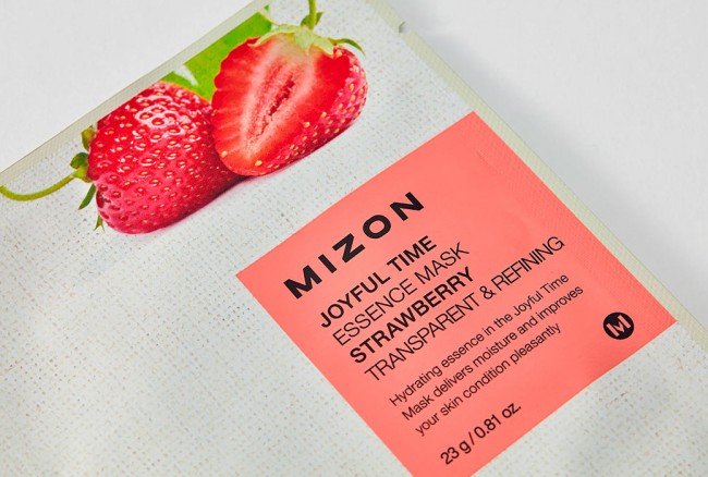 MIZON Joyful Time Essence Mask Strawberry Тканевая маска с экстрактом клубники, 23 г MIZON Joyful Time Essence Mask Strawberry Тканевая маска с экстрактом клубники, 23 г