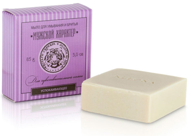 Kleona Мыло для умывания и бритья с маслом лаванды и подорожником, 85 г