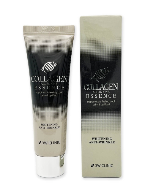 3W Clinic Эссенция для лица с коллагеном осветляющая Collagen All-In-One Essence Whitening Anti-Wrinkle, 60 мл 3W Clinic Эссенция для лица с коллагеном осветляющая Collagen All-In-One Essence Whitening Anti-Wrinkle, 60 мл