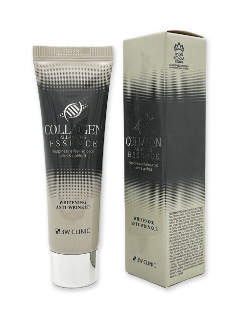 3W Clinic Эссенция для лица с коллагеном осветляющая Collagen All-In-One Essence Whitening Anti-Wrinkle, 60 мл 3W Clinic Эссенция для лица с коллагеном осветляющая Collagen All-In-One Essence Whitening Anti-Wrinkle, 60 мл
