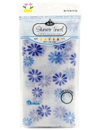 ShinYoung Массажная мочалка полотенце для глубокого очищения кожи и профилактики целлюлита "Цветочек" Skin Care Massage Towel Blue, 30x100 см