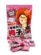 RIBON Конфеты жевательные со вкусом сливы с кислой начинкой Domyoji Umeko's Love Challenge Plum Edition (10 шт), 60 г