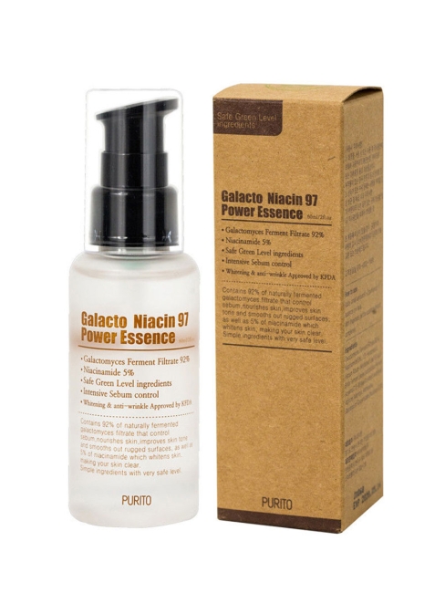 Purito Обновляющая антивозрастная эссенция для лица с ниацинамидом Galacto Niacin 97 Power Essence, 60 мл