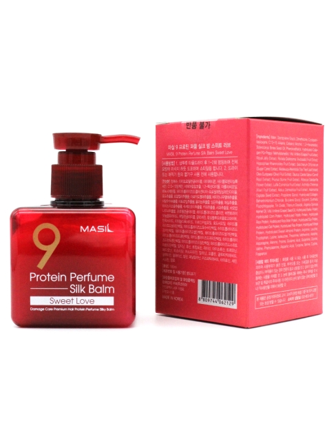 Masil Бальзам для волос несмываемый протеиновый 9 Protein Perfume Silk Balm Sweet Love, 180 мл