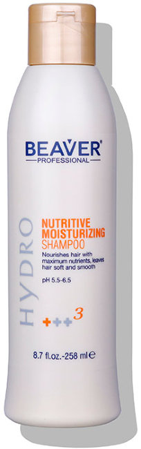 Beaver Professional Nutritive Moisturizing Shampoo Шампунь питающий и увлажняющий, 258 мл