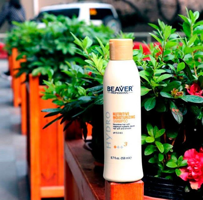Beaver Professional Nutritive Moisturizing Shampoo Шампунь питающий и увлажняющий, 258 мл