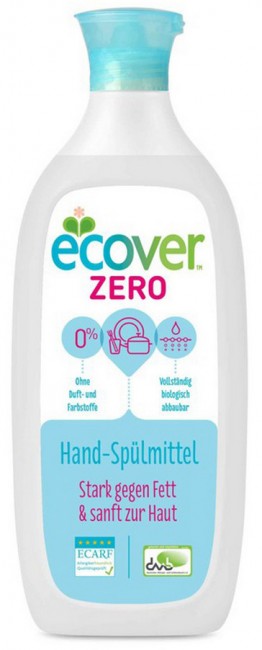 Ecover Экологическая жидкость для мытья посуды ZERO, 500 мл.