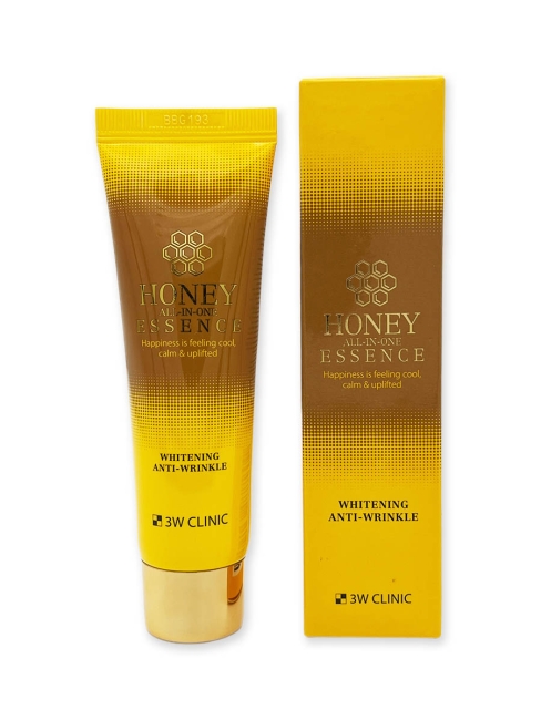 3W Clinic Эссенция для лица с медом осветляющая Honey All-In-One Essence Whitening Anti-Wrinkle, 60 мл 3W Clinic Эссенция для лица с медом осветляющая Honey All-In-One Essence Whitening Anti-Wrinkle, 60 мл