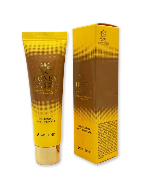 3W Clinic Эссенция для лица с медом осветляющая Honey All-In-One Essence Whitening Anti-Wrinkle, 60 мл 3W Clinic Эссенция для лица с медом осветляющая Honey All-In-One Essence Whitening Anti-Wrinkle, 60 мл