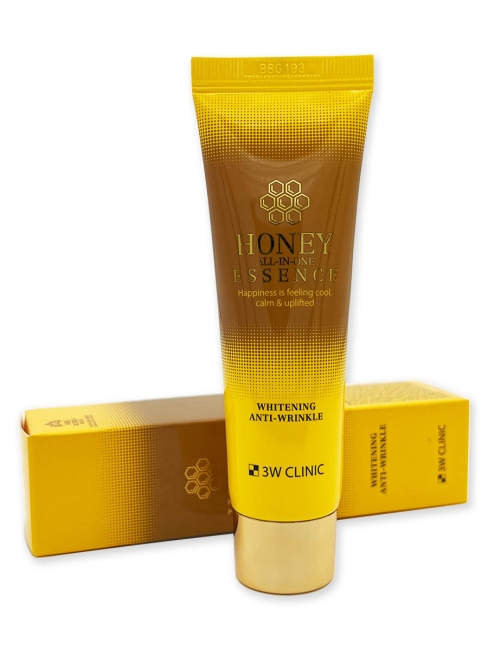 3W Clinic Эссенция для лица с медом осветляющая Honey All-In-One Essence Whitening Anti-Wrinkle, 60 мл 3W Clinic Эссенция для лица с медом осветляющая Honey All-In-One Essence Whitening Anti-Wrinkle, 60 мл