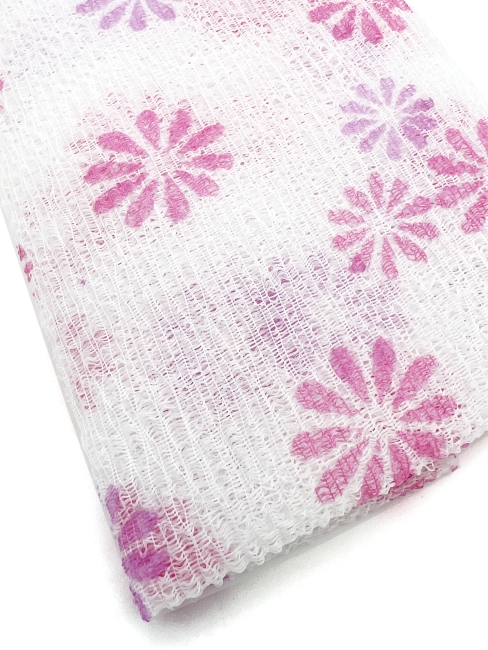 ShinYoung Массажная мочалка полотенце для глубокого очищения кожи и профилактики целлюлита "Цветочек" Skin Care Massage Towel Pink, 30x100 см ShinYoung Массажная мочалка полотенце для глубокого очищения кожи и профилактики целлюлита "Цветочек" Skin Care Massage Towel Pink, 30x100 см