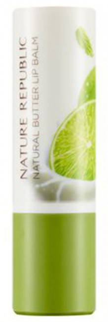 NATURE REPUBLIC Natural Butter Lip Balm Lime Mint Бальзам для губ с ароматом мяты и лайма, 4 г NATURE REPUBLIC Natural Butter Lip Balm Lime Mint Бальзам для губ с ароматом мяты и лайма, 4 г