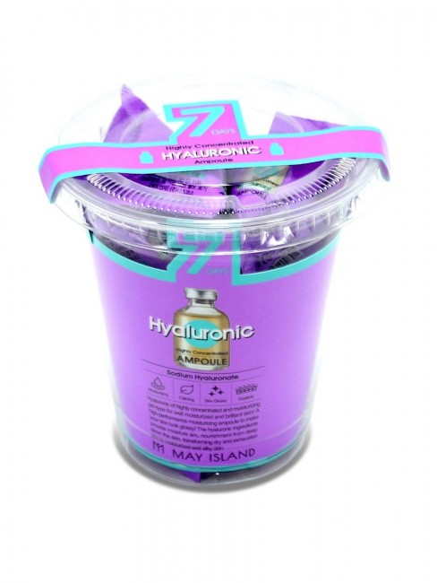 May Island Увлажняющая ампульная сыворотка с гиалуроновой кислотой 7 Days Highly Concentrated Hyaluronic Ampoule, 12*3 г May Island Увлажняющая ампульная сыворотка с гиалуроновой кислотой 7 Days Highly Concentrated Hyaluronic Ampoule, 12*3 г