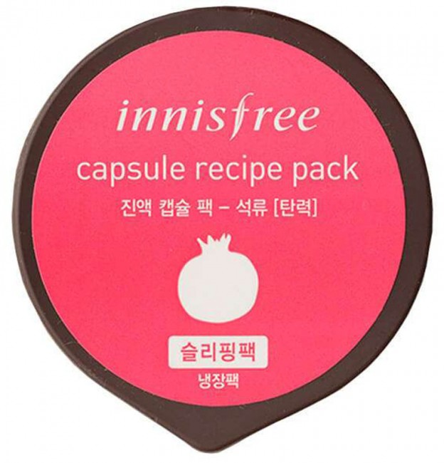 Innisfree Capsule Pomegranate Sleeping Pack Ночная маска для лица с экстрактом граната, 10 мл