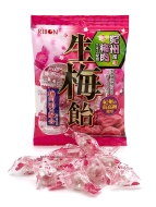 RIBON Карамель леденцовая с начинкой со вкусом Японской Сливы Kishu Plum Meat Raw Plum Candy (11 шт), 65 г