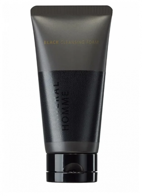 The Saem Пенка для умывания увлажняющая Mineral Homme Black Cleansing Foam, 150 мл