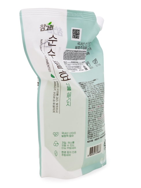 LION Средство для мытья посуды, овощей и фруктов Горные травы Charmgreen Pure Fermentation Plant Refill, 1200 мл
