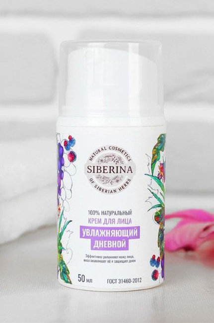 Siberina Крем для лица увлажняющий дневной, 50 мл Siberina Крем для лица увлажняющий дневной, 50 мл