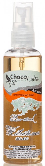 ChocoLatte Натуральная вода для волос Био-Тоник с пребиотиками Живительная Сила против выпадения, 100 мл ChocoLatte Натуральная вода для волос Био-Тоник с пребиотиками Живительная Сила против выпадения, 100 мл
