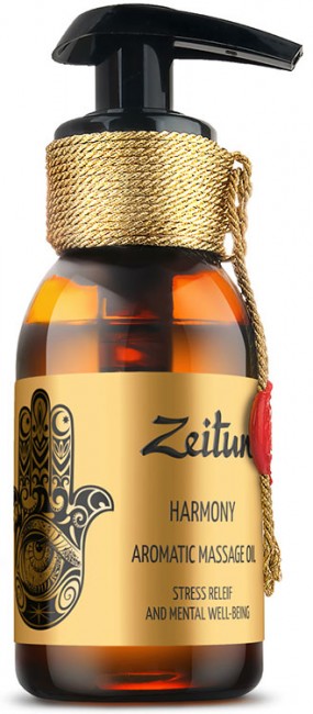 Zeitun Ароматическое массажное масло "Гармония": иланг-иланг, грейпфрут, бергамот, 100 мл