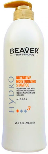 Beaver Professional Nutritive Moisturizing Shampoo Шампунь питающий и увлажняющий, 768 мл