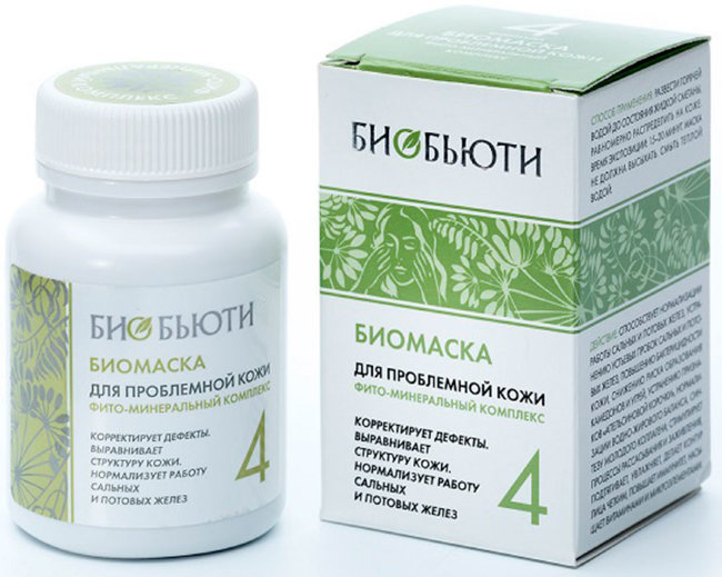 Биобьюти Биомаска № 4 Для проблемной кожи, 50 г