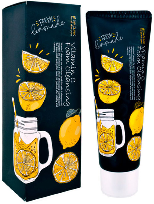 3W Clinic Пенка для умывания Тонизирующая с витамином C Vitamin C Foam Cleansing, 100 мл 3W Clinic Пенка для умывания Тонизирующая с витамином C Vitamin C Foam Cleansing, 100 мл