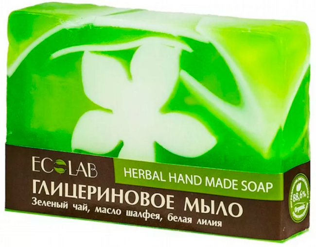 Ecolab Мыло глицериновое Травяное, 130 г Ecolab Мыло глицериновое Травяное, 130 г