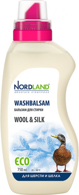 Nordland Wool & Silk Бальзам для стирки шерсти и шелка, 750 мл. (21 стирка)