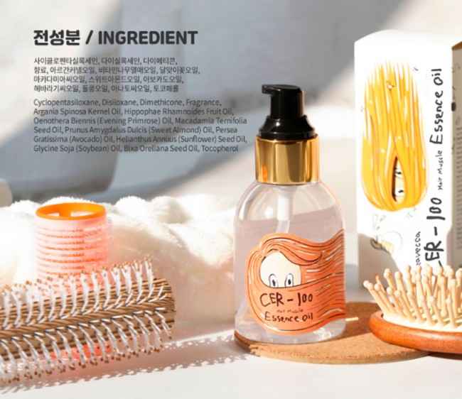 Elizavecca CER-100 Hair Muscle Essence Oil Эссенция для волос с коллагеном, 100 мл