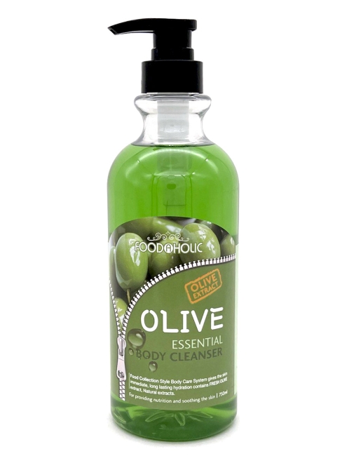 FoodaHolic Гель для душа с экстрактом оливы Essential Body Cleanser Olive, 750 мл FoodaHolic Гель для душа с экстрактом оливы Essential Body Cleanser Olive, 750 мл