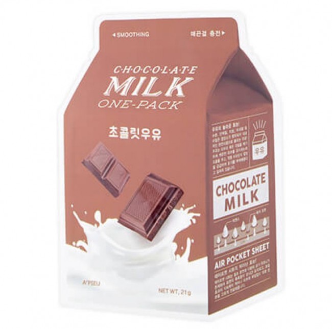 A'PIEU Chocolate Milk One-Pack Смягчающая маска с экстрактом какао и сливы, 21 г A'PIEU Chocolate Milk One-Pack Смягчающая маска с экстрактом какао и сливы, 21 г