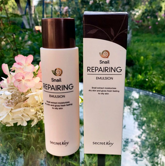 Secret Эмульсия с муцином улитки для лица Key Snail Repairing Emulsion, 150 мл Secret Эмульсия с муцином улитки для лица Key Snail Repairing Emulsion, 150 мл