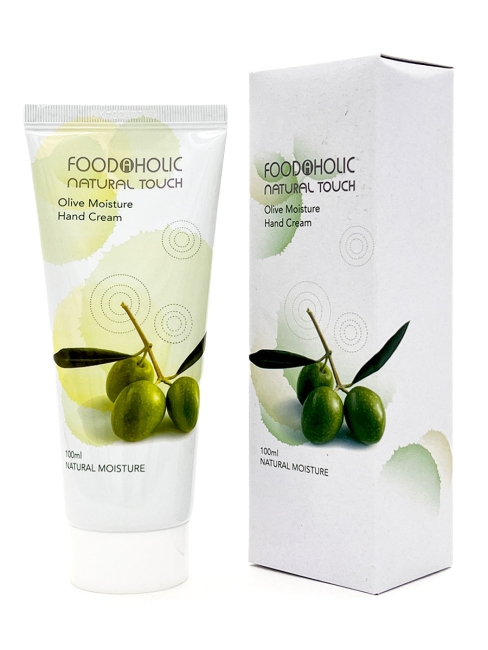 FoodaHolic Крем для рук увлажняющий с экстрактом оливы Natural Touch Olive Moisture Hand Cream, 100 мл FoodaHolic Крем для рук увлажняющий с экстрактом оливы Natural Touch Olive Moisture Hand Cream, 100 мл