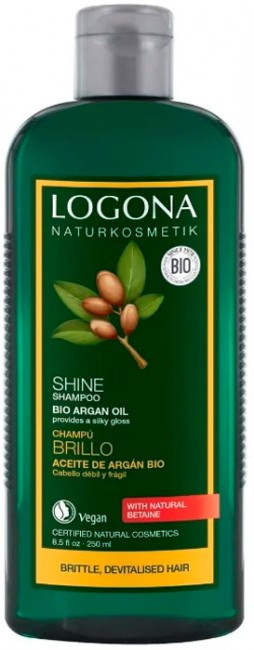 Logona Шампунь для восстановления блеска волос с Био-Аргановым маслом, 250 мл