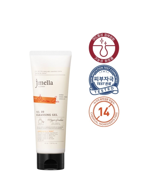 Jmella Парфюмированный гель для умывания "Домашний вечер" Амбра, Бобы Тонка, Ваниль N0.09 In France Maison Soir Cleansing Gel, 150 мл