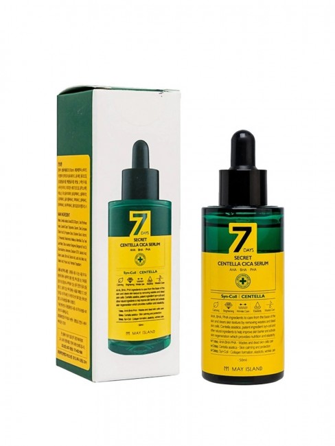 May Island Сыворотка для проблемной кожи 7 days Secret Centella Cica Serum, 50 мл May Island Сыворотка для проблемной кожи 7 days Secret Centella Cica Serum, 50 мл