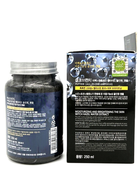 Eco Branch Сыворотка для лица с пептидами Peptide All in One Ampoule, 250 мл Eco Branch Сыворотка для лица с пептидами Peptide All in One Ampoule, 250 мл