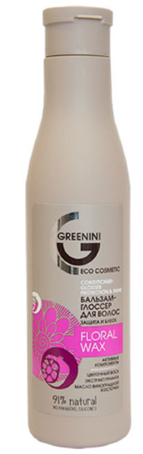 Greenini Floral Wax Шампунь-глоссер Защита и блеск, 500 мл Greenini Floral Wax Шампунь-глоссер Защита и блеск, 500 мл