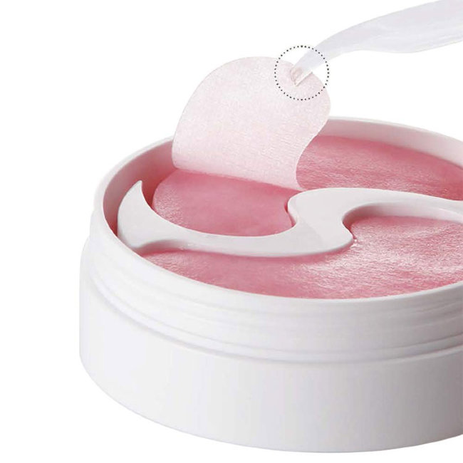 Petitfee Pink Vita Brightening Eye Mask Осветляющие тканевые патчи для глаз с витаминным комплексом, 60 шт