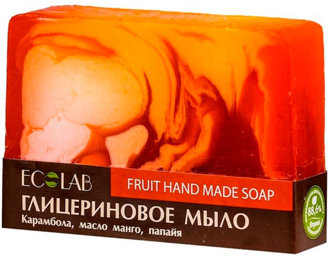 Ecolab Мыло глицериновое Фруктовое, 130 г Ecolab Мыло глицериновое Фруктовое, 130 г