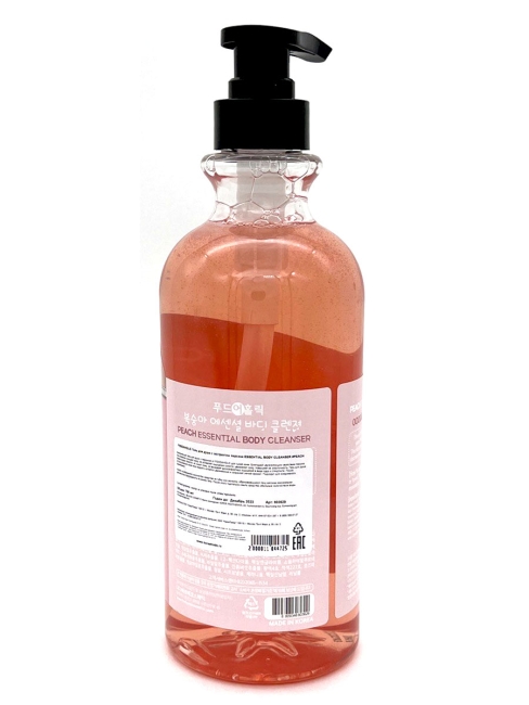 FoodaHolic Гель для душа с экстрактом персика Essential Body Cleanser Peach, 750 мл FoodaHolic Гель для душа с экстрактом персика Essential Body Cleanser Peach, 750 мл