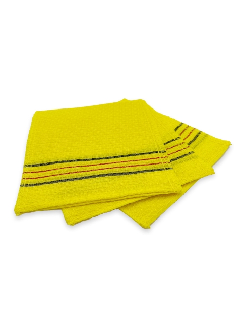 CleanLab Мочалка-варежка Кесе для лица и тела из вискозы без жесткая массажная, 13,5 х 15 см, 3 шт