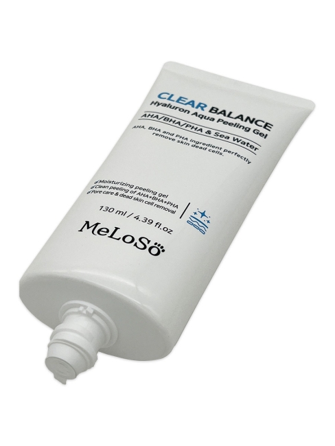 Meloso Пилинг-скатка для лица Clear Balance Hyaluron Aqua Peeling Gel, 180 мл