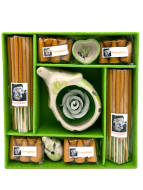 EcoBioLife Арома-набор Цветок Франжипани из 9 предметов зеленый Frangipani Aroma Set Green