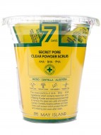 May Island Скраб для очищения пор с экстрактом центеллы 7 Days Secret Pore Clear Powder Scrub AHA-BHA-PHA, 12*5 г