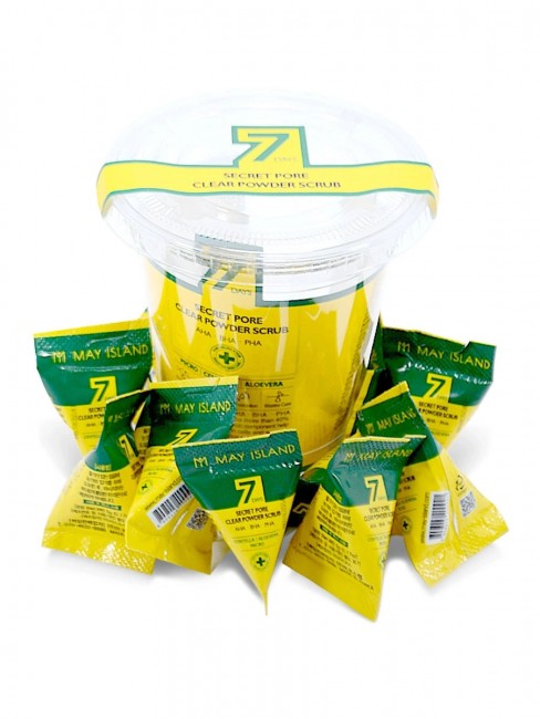 May Island Скраб для очищения пор с экстрактом центеллы 7 Days Secret Pore Clear Powder Scrub AHA-BHA-PHA, 12*5 г May Island Скраб для очищения пор с экстрактом центеллы 7 Days Secret Pore Clear Powder Scrub AHA-BHA-PHA, 12*5 г