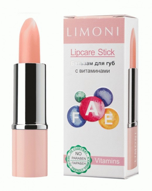 LIMONI Lipcare Stick Бальзам для губ 04-Витамины, 4,5 г