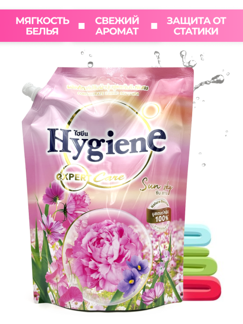 Hygiene Кондиционер для стирки парфюмированный Солнечное Небо Softener Concentrate Sun Sky, 1100 мл Hygiene Кондиционер для стирки парфюмированный Солнечное Небо Softener Concentrate Sun Sky, 1100 мл