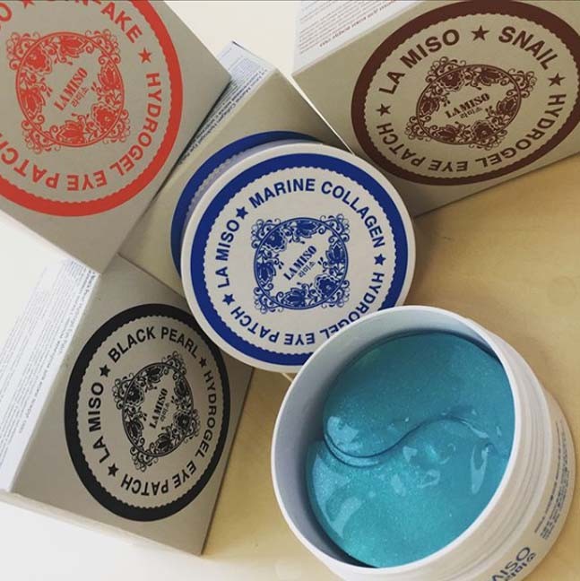 LA MISO Marine Collagen Hydrogel Eye Patch Гидрогелевая маска с морским коллагеном для кожи вокруг глаз, 60 шт